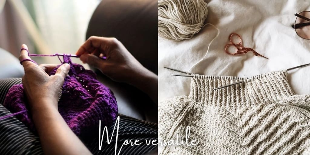 Which is easier knitting or crocheting?